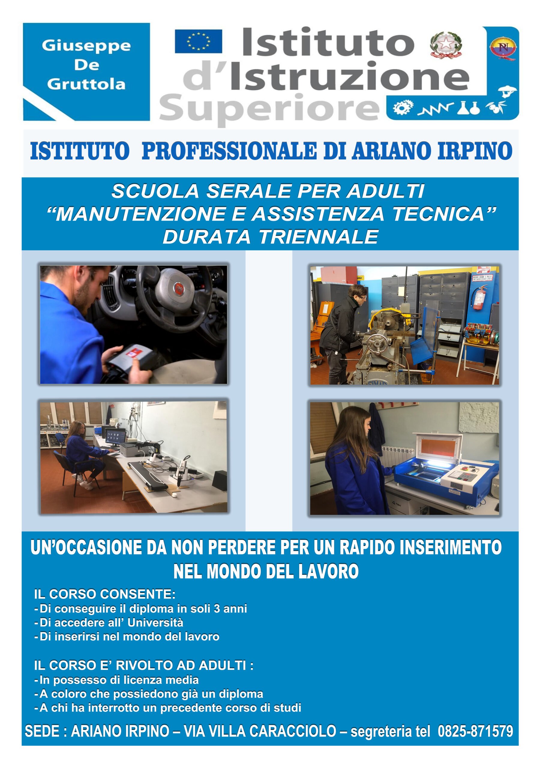 MANUTENZIONE E ASSISTENZA TECNICA